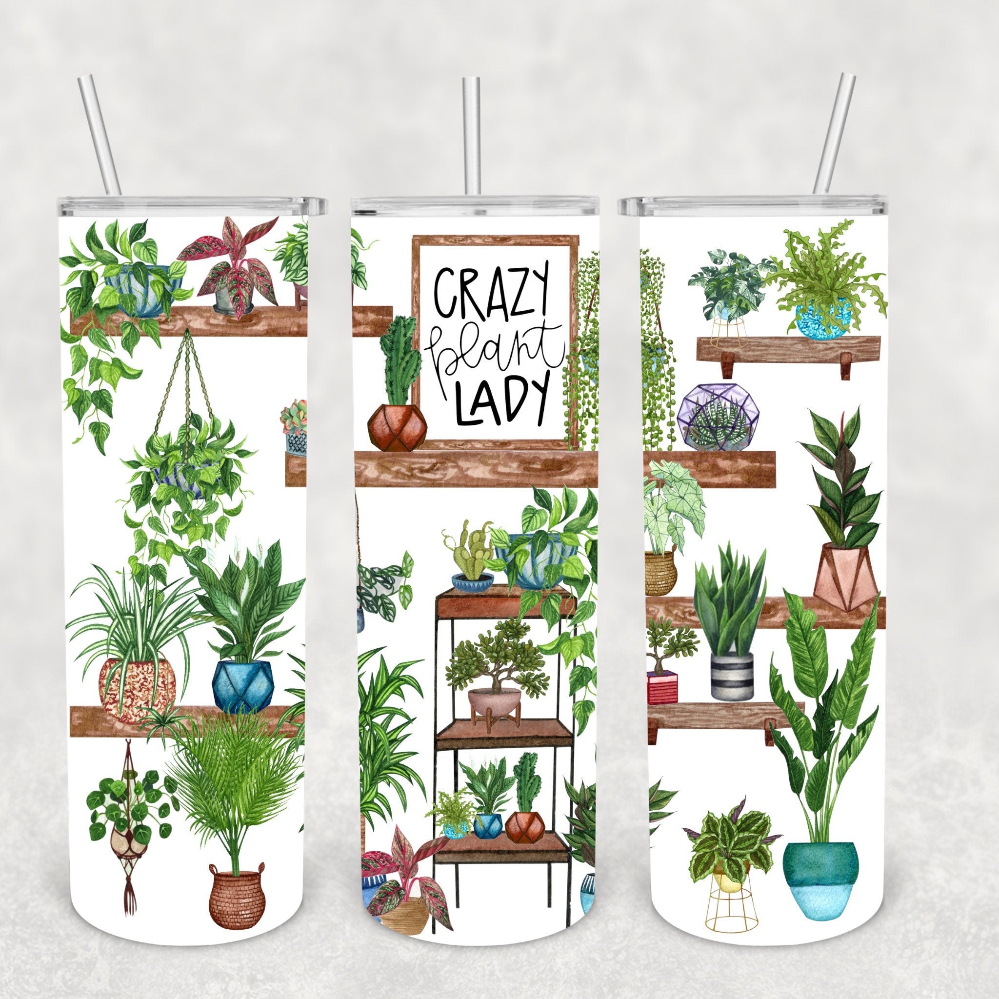 Crazy Plant Lady Stainless Steel Skinny Tumbler, Gardener Tumbler, Per –  Quail Street Designs