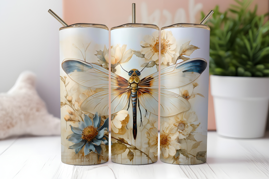 Dragonfly Blue Tumbler