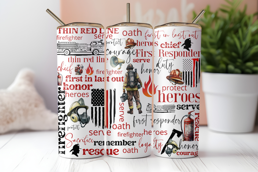 Firefighter Tumbler