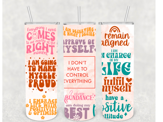 Control Affirmations Tumbler