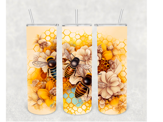 Bee and flower Tumblers