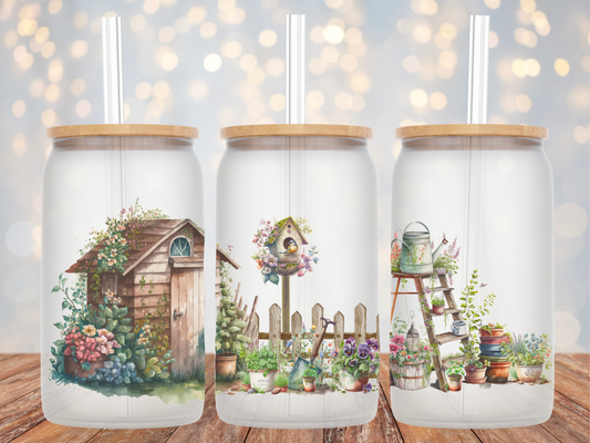 Garden Shed Glass Tumbler