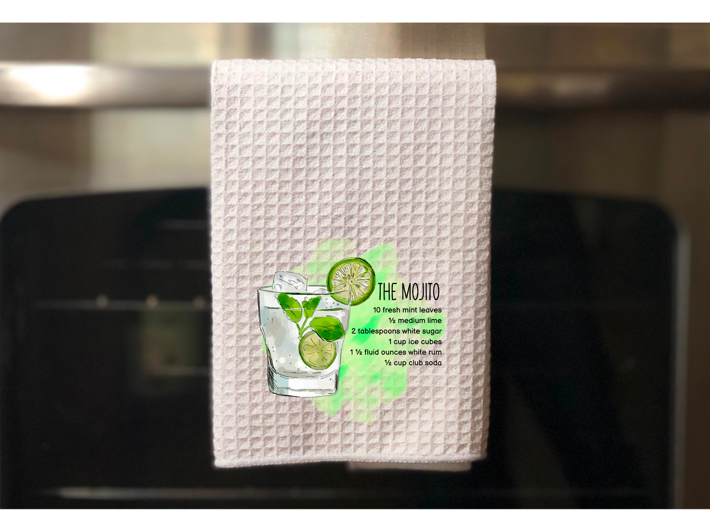 The Mojito Recipe Kitchen Towel