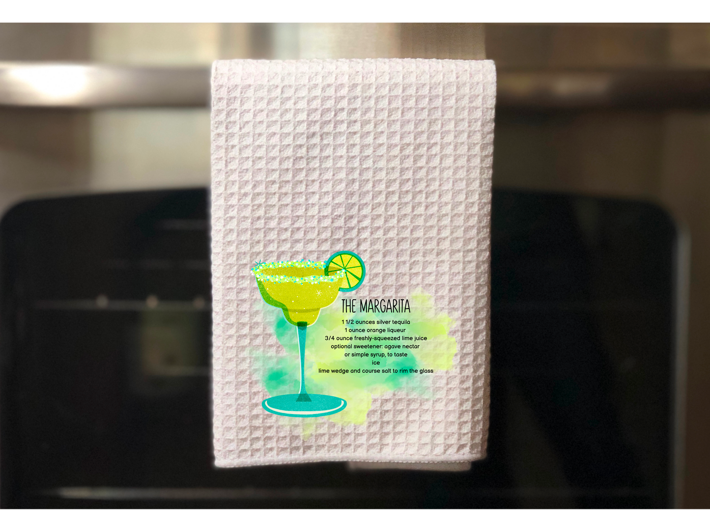 The Margarita Recipe Kitchen Towel