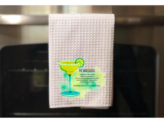 The Margarita Recipe Kitchen Towel