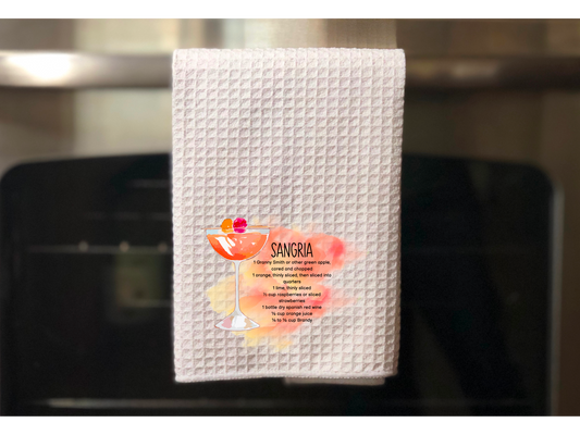 Sangria Recipe Kitchen Towel