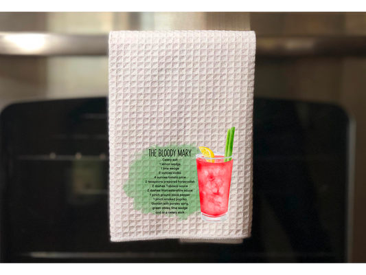 The Bloody Mary Recipe Kitchen Towel