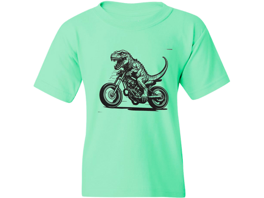 Dino Bike Kids T-Shirt