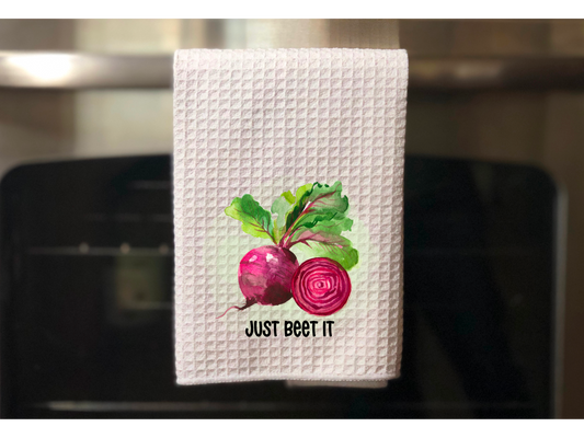 Just Beet It Kitchen Towel