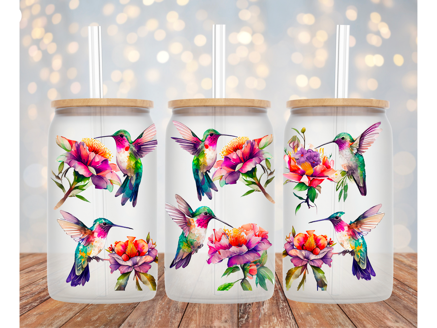 Hummingbird Glass Tumbler