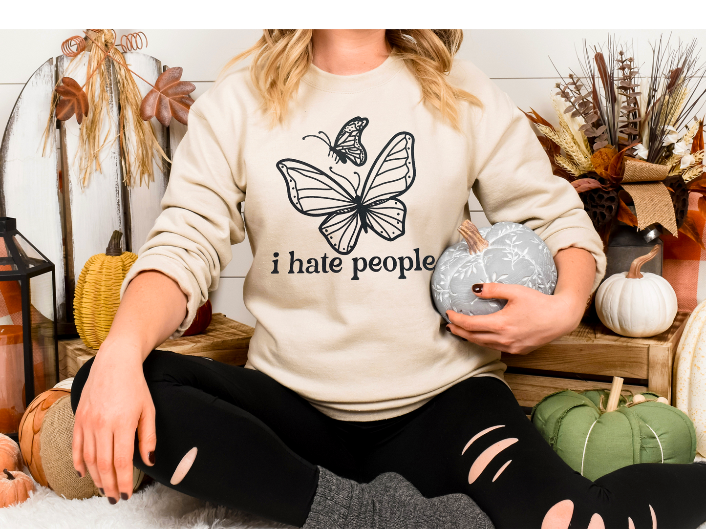 I Hate People Crew Neck