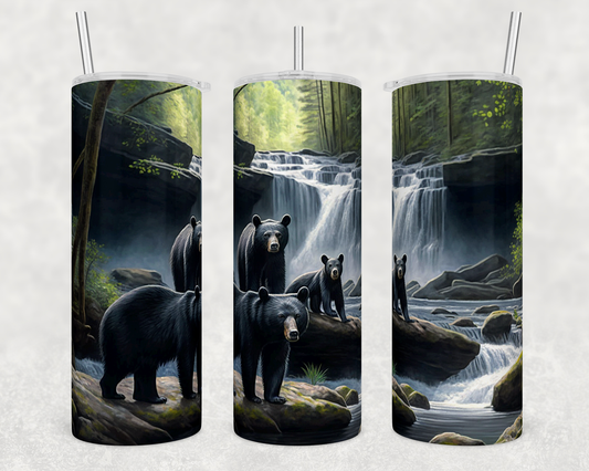 Black Bears Tumbler