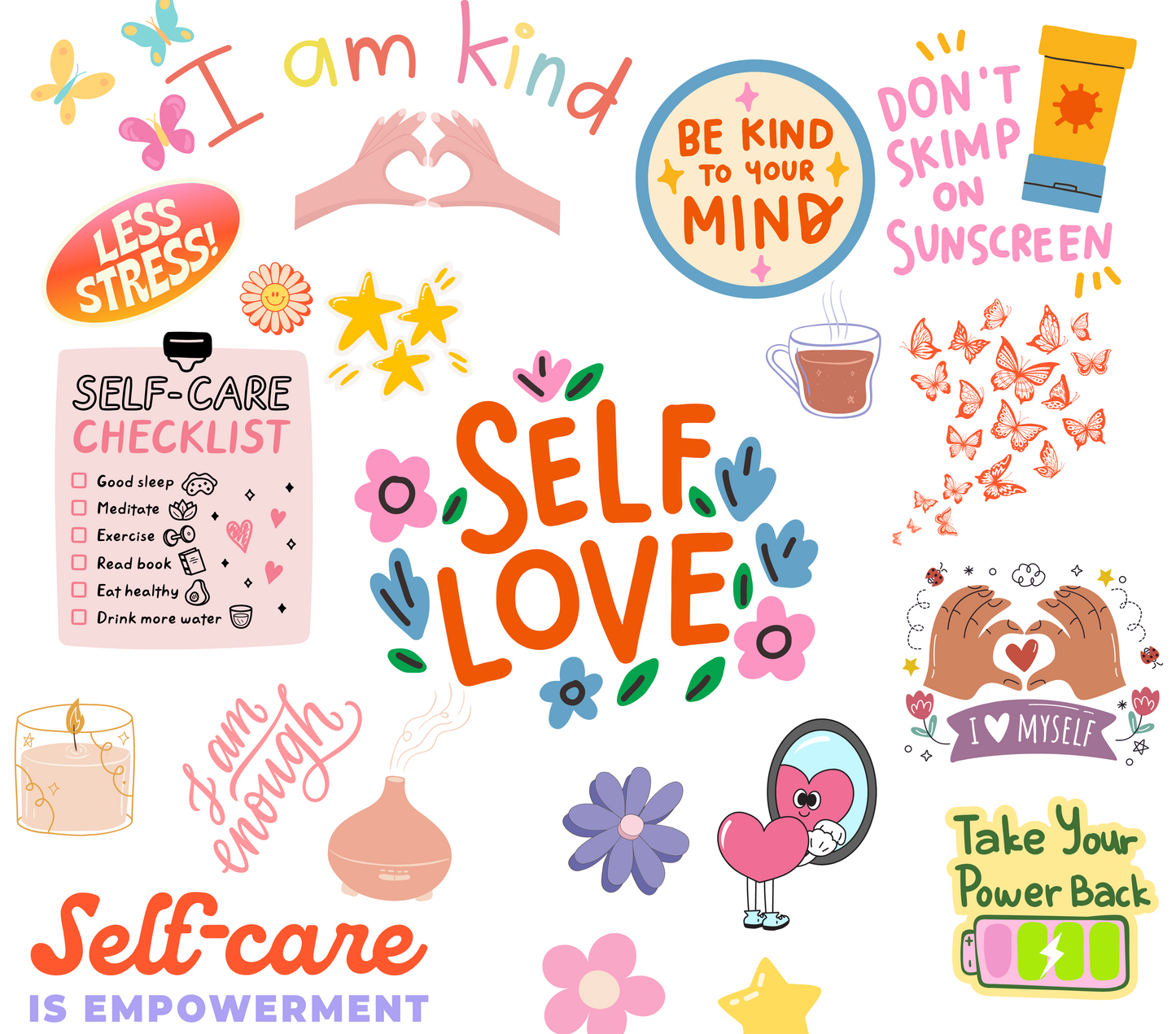 Self Love Affirmations Tumbler