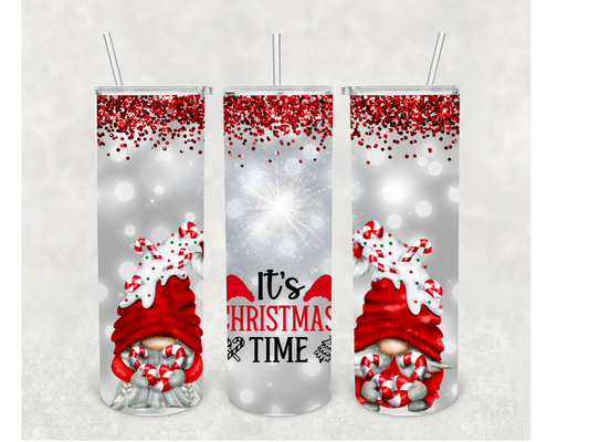 It's Christmas Time Gnome Tumbler