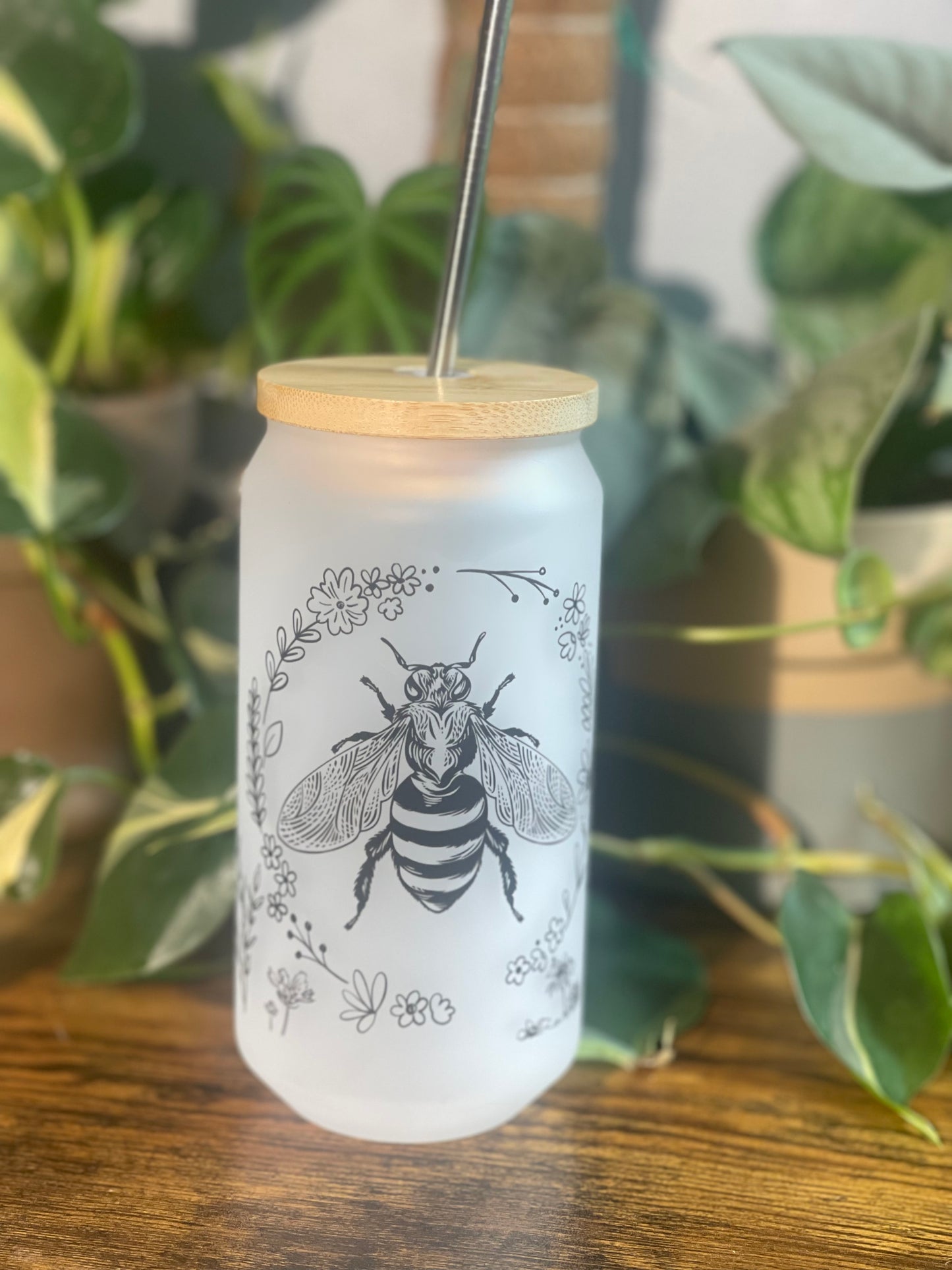 Bee Glass Tumbler