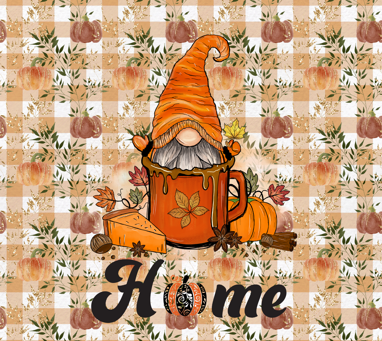 Fall Home Gnome Tumbler