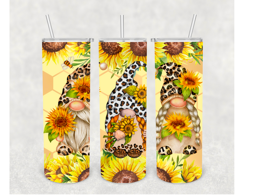 Yellow Flower Gnome Tumbler