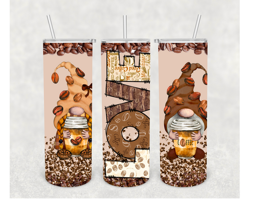 Coffee Love Gnome Tumbler