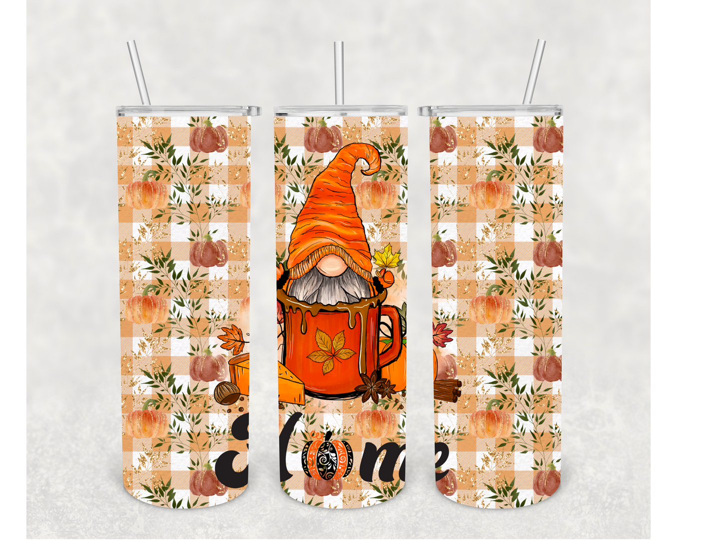 Fall Home Gnome Tumbler