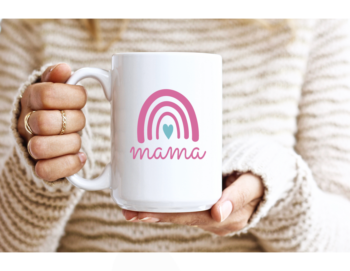 Pink Rainbow Mama Mug