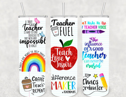 Teacher tumbler