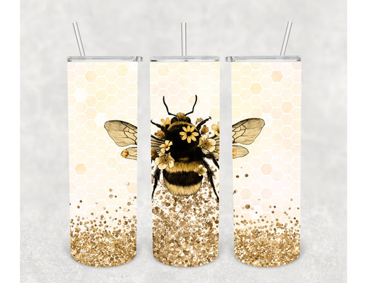 Glitter Bee Tumbler